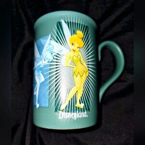 Walt Disney World Teal Tink Tinkerbell Ceramic Mug Disney Parks 12 oz